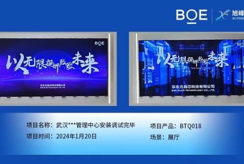 武漢***管理中心展廳BTQ018安裝調(diào)試完畢